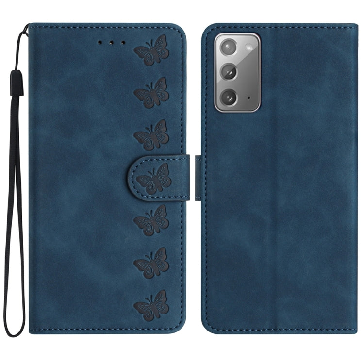 Seven Butterflies Embossed Leather Phone Case