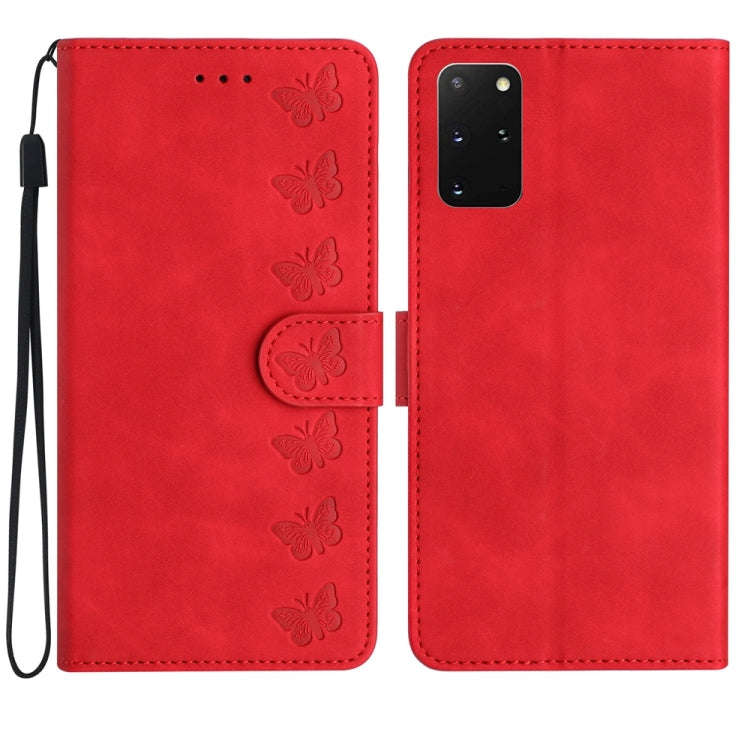 Seven Butterflies Embossed Leather Phone Case