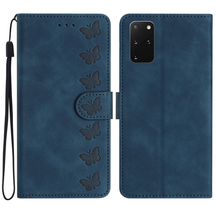 Seven Butterflies Embossed Leather Phone Case