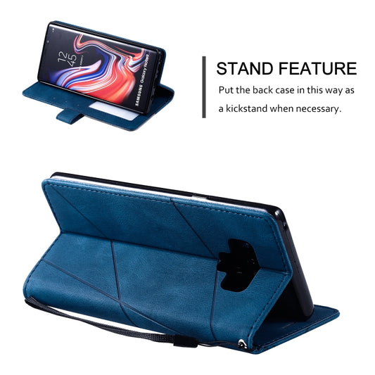 Galaxy Note 9 premium leather wallet case with photo frame and stand functionality