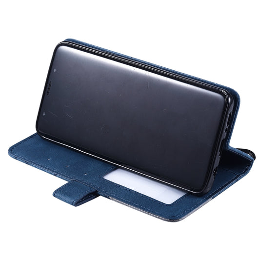 Premium leather case texture detail for Galaxy S9 Plus S10 Plus with splicing design element