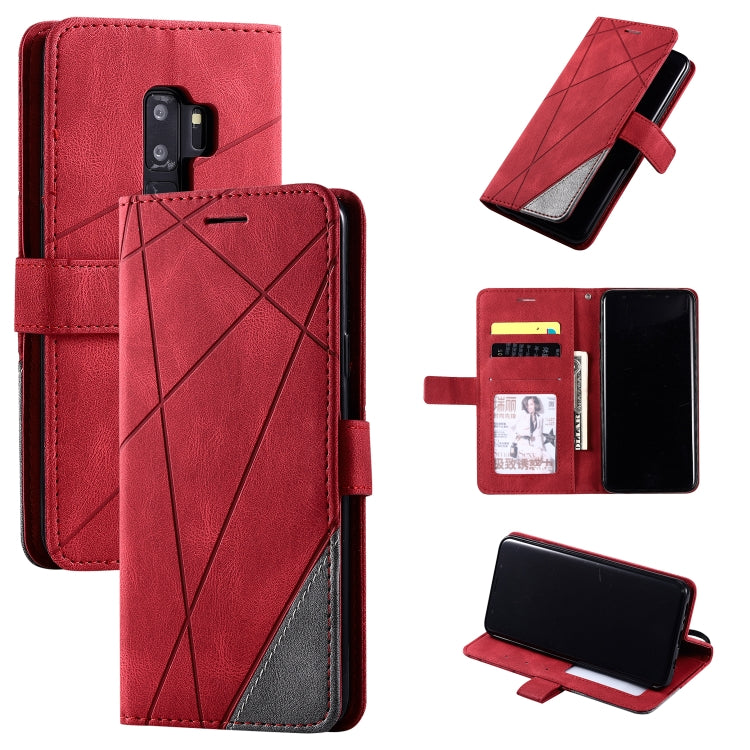 Skin Feel Splicing Horizontal Flip Leather Case with Holder & Card Slots & Wallet & Photo Frame, For Samsung Galaxy S9 Plus, For Samsung Galaxy S9, For Samsung Galaxy S10 Plus, For Samsung Galaxy S10