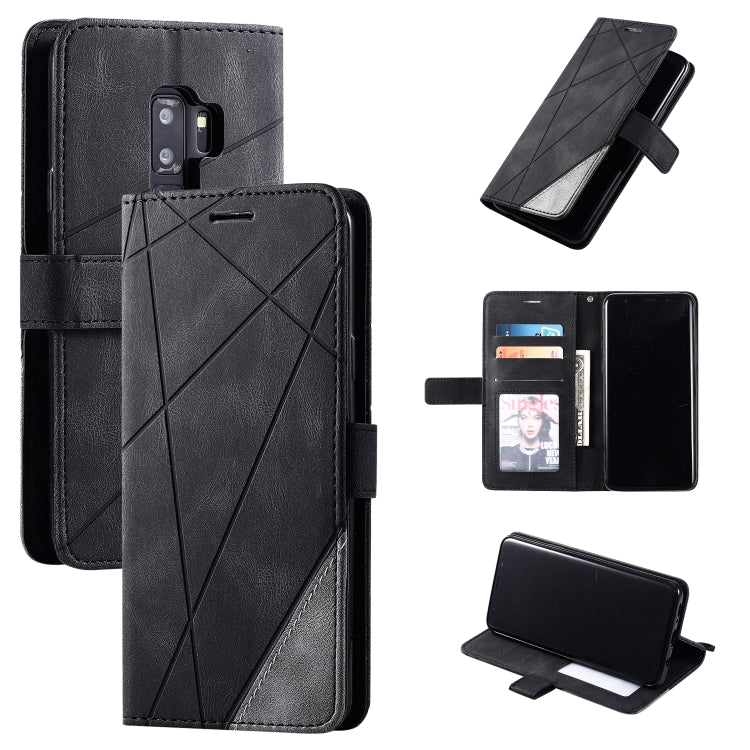 Skin Feel Splicing Horizontal Flip Leather Case with Holder & Card Slots & Wallet & Photo Frame, For Samsung Galaxy S9 Plus, For Samsung Galaxy S9, For Samsung Galaxy S10 Plus, For Samsung Galaxy S10