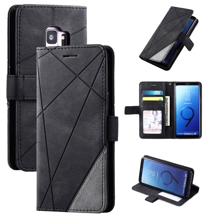 Skin Feel Splicing Horizontal Flip Leather Case with Holder & Card Slots & Wallet & Photo Frame, For Samsung Galaxy S9 Plus, For Samsung Galaxy S9, For Samsung Galaxy S10 Plus, For Samsung Galaxy S10