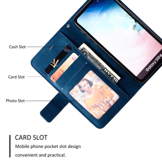 S10e phone case back panel highlighting soft-touch skin feel material and stitching
