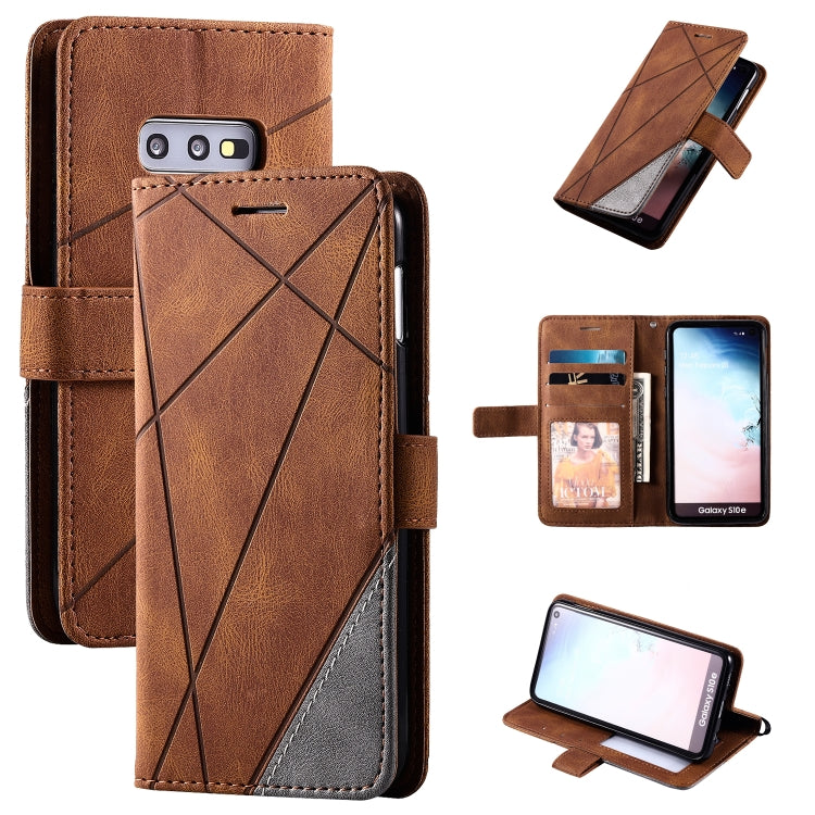 Skin Feel Splicing Horizontal Flip Leather Case with Holder & Card Slots & Wallet & Photo Frame, For Samsung Galaxy S10e, For Samsung Galaxy S20, For Samsung Galaxy S20 Plus, For Samsung Galaxy S20 Ultra