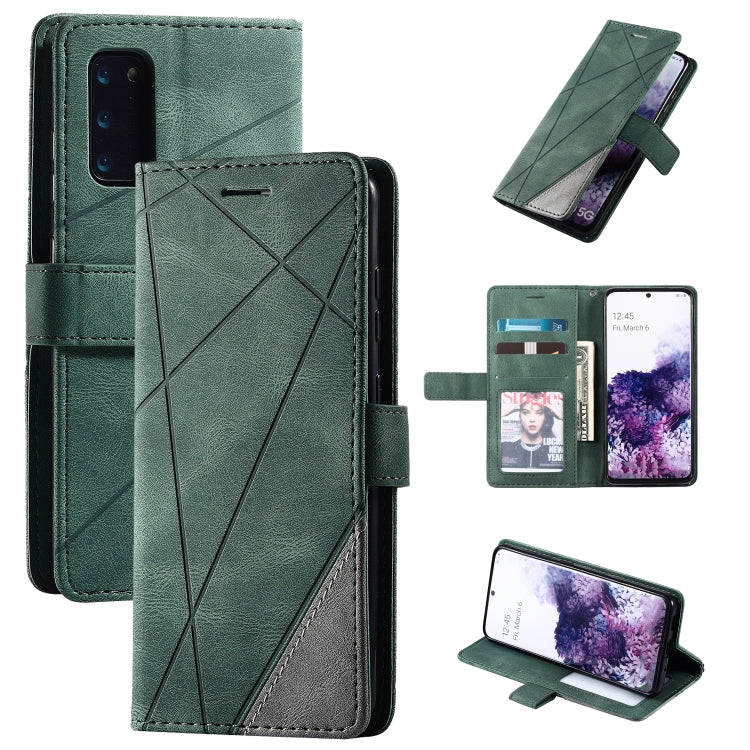 Skin Feel Splicing Horizontal Flip Leather Case with Holder & Card Slots & Wallet & Photo Frame, For Samsung Galaxy S10e, For Samsung Galaxy S20, For Samsung Galaxy S20 Plus, For Samsung Galaxy S20 Ultra