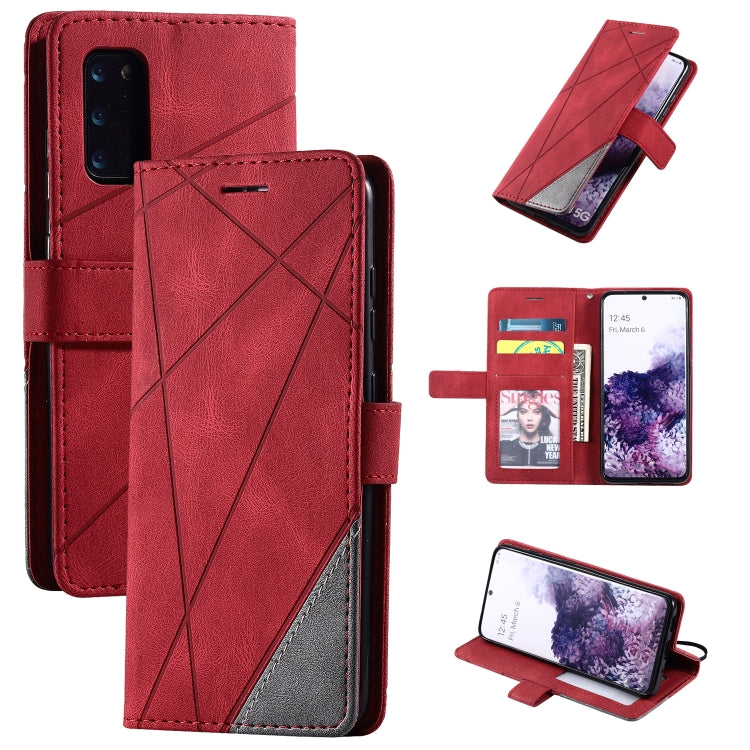 Skin Feel Splicing Horizontal Flip Leather Case with Holder & Card Slots & Wallet & Photo Frame, For Samsung Galaxy S10e, For Samsung Galaxy S20, For Samsung Galaxy S20 Plus, For Samsung Galaxy S20 Ultra