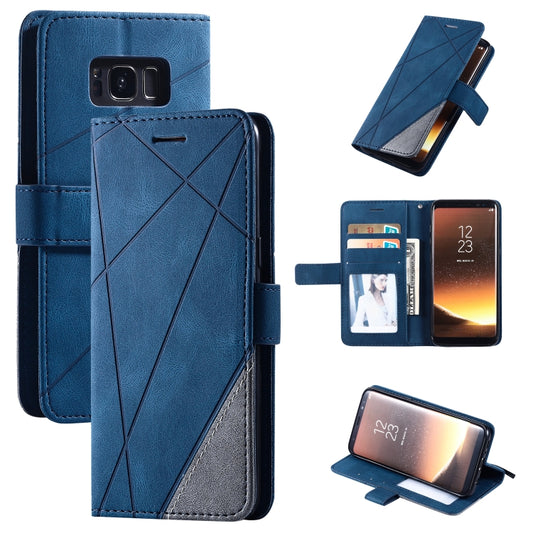Premium leather flip case for Samsung Galaxy S8 with card slots and wallet functionality