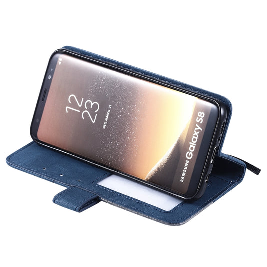 Samsung Galaxy A8 2018 wallet case with stand holder and storage compartments