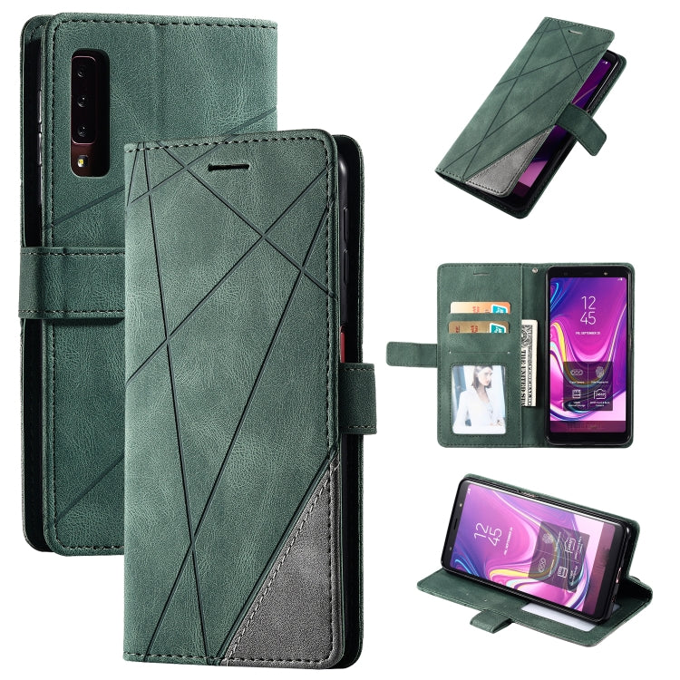 Skin Feel Splicing Horizontal Flip Leather Case with Holder & Card Slots & Wallet & Photo Frame, For Samsung Galaxy A7(2018), For Samsung Galaxy A10s, For Samsung Galaxy A20, For Samsung Galaxy A20e