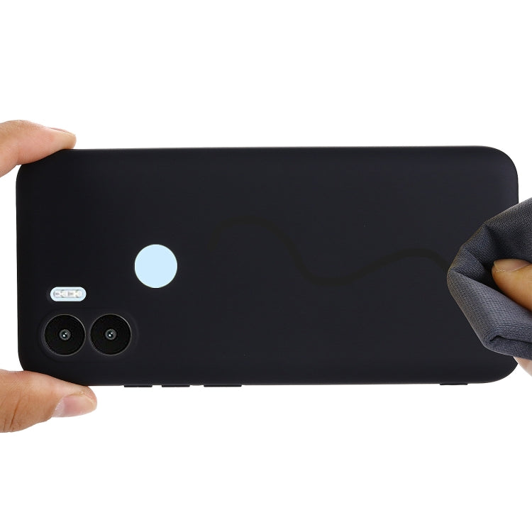 Coque antichoc en silicone liquide couleur pure pour Xiaomi Poco C51