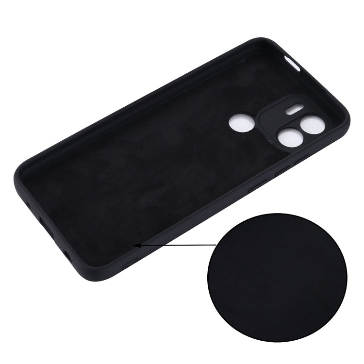 Coque antichoc en silicone liquide couleur pure pour Xiaomi Poco C51