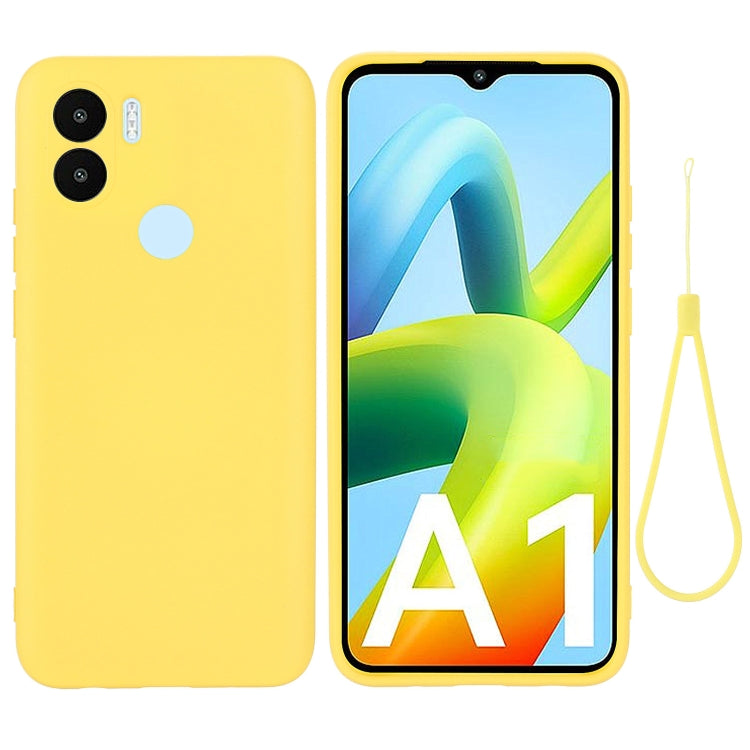 Coque antichoc en silicone liquide couleur pure pour Xiaomi Poco C51