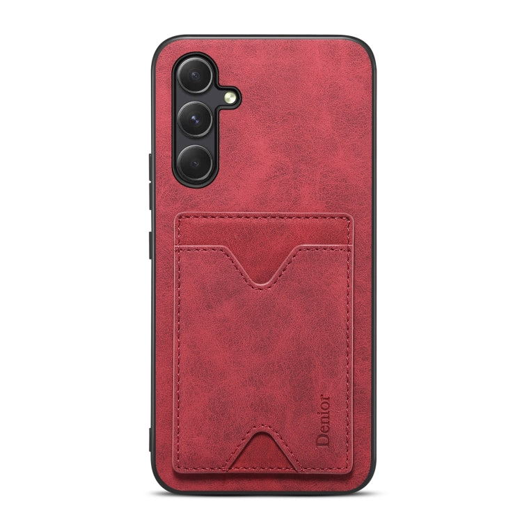 Étui Denior en PU avec porte-cartes et coque arrière pour Samsung Galaxy S24 Ultra 5G, Samsung Galaxy A14 5G, Samsung Galaxy S24+ 5G et Samsung Galaxy A24 5G
