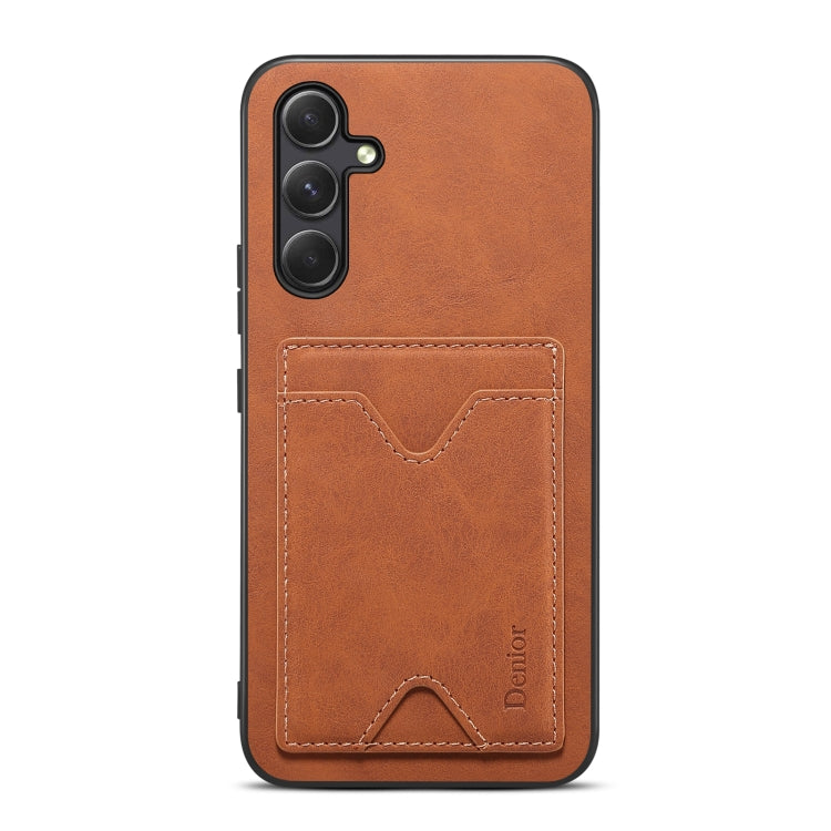 Étui Denior en PU avec porte-cartes et coque arrière pour Samsung Galaxy S24 Ultra 5G, Samsung Galaxy A14 5G, Samsung Galaxy S24+ 5G et Samsung Galaxy A24 5G