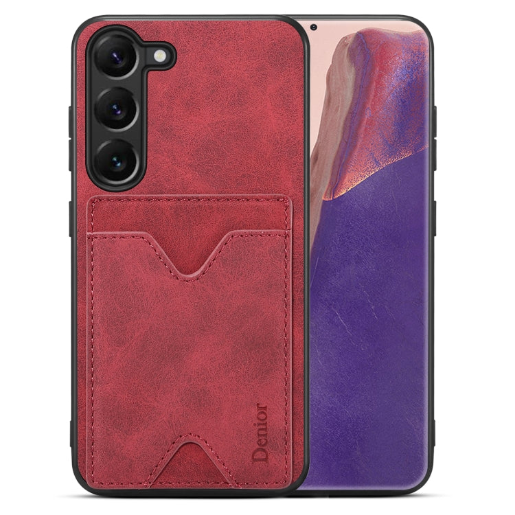 Étui Denior en PU avec porte-cartes et coque arrière pour Samsung Galaxy S24 Ultra 5G, Samsung Galaxy A14 5G, Samsung Galaxy S24+ 5G et Samsung Galaxy A24 5G