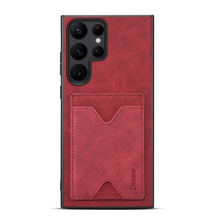 Étui Denior en PU avec porte-cartes et coque arrière pour Samsung Galaxy S24 Ultra 5G, Samsung Galaxy A14 5G, Samsung Galaxy S24+ 5G et Samsung Galaxy A24 5G