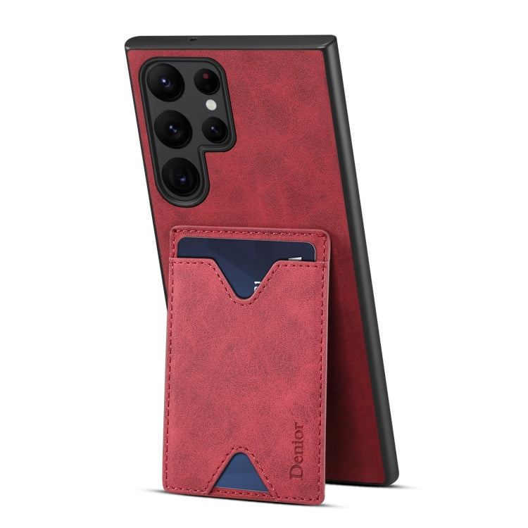 Étui Denior en PU avec porte-cartes et coque arrière pour Samsung Galaxy S24 Ultra 5G, Samsung Galaxy A14 5G, Samsung Galaxy S24+ 5G et Samsung Galaxy A24 5G