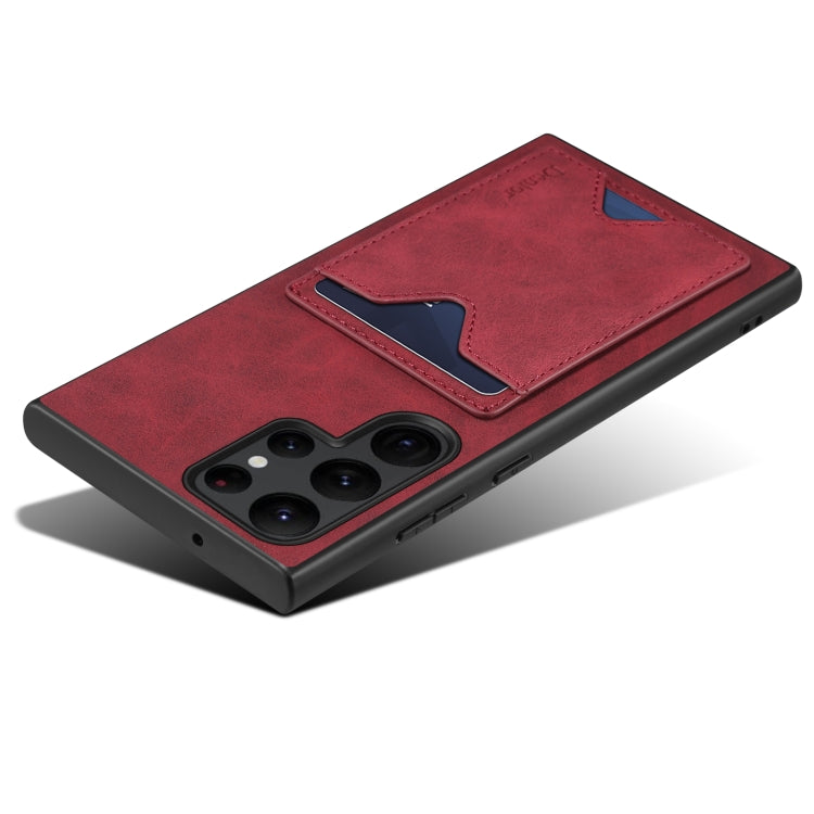 Étui Denior en PU avec porte-cartes et coque arrière pour Samsung Galaxy S24 Ultra 5G, Samsung Galaxy A14 5G, Samsung Galaxy S24+ 5G et Samsung Galaxy A24 5G