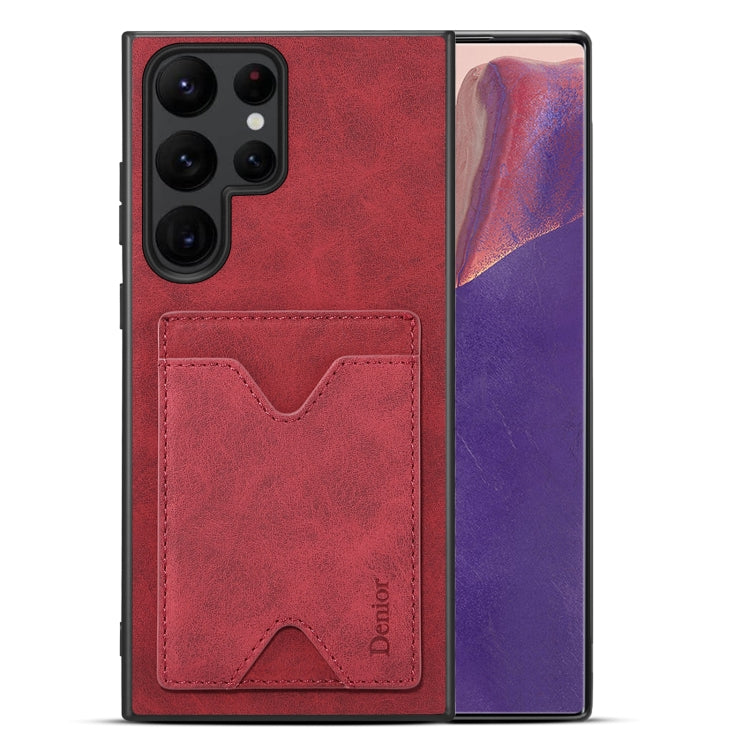 Étui Denior en PU avec porte-cartes et coque arrière pour Samsung Galaxy S24 Ultra 5G, Samsung Galaxy A14 5G, Samsung Galaxy S24+ 5G et Samsung Galaxy A24 5G