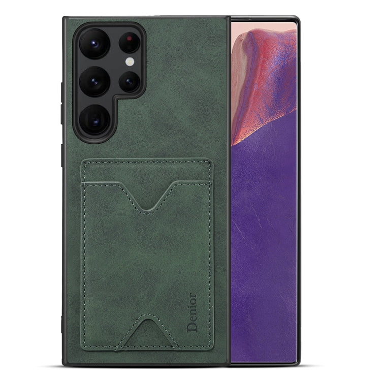 Étui Denior en PU avec porte-cartes et coque arrière pour Samsung Galaxy S24 Ultra 5G, Samsung Galaxy A14 5G, Samsung Galaxy S24+ 5G et Samsung Galaxy A24 5G