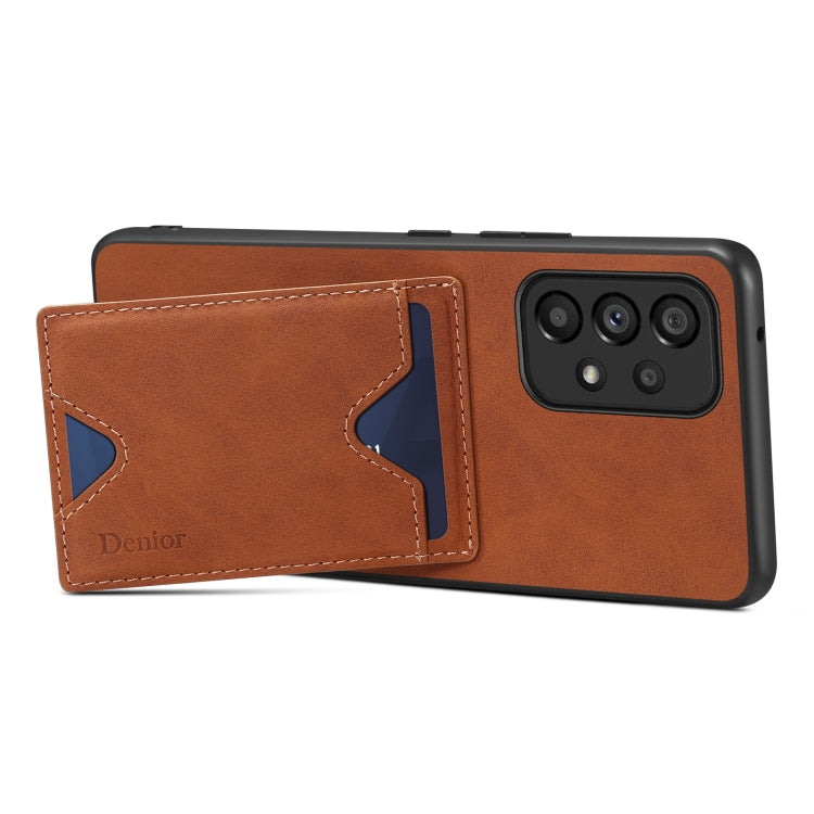 Étui Denior en PU avec porte-cartes et coque arrière pour Samsung Galaxy S24 Ultra 5G, Samsung Galaxy A14 5G, Samsung Galaxy S24+ 5G et Samsung Galaxy A24 5G