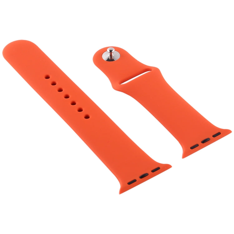 Silicone Watch Replacement Strap, Short Section (Female), For Apple Watch Series 8&7 41mm / SE 2&6&SE&5&4 40mm / 3&2&1 38mm