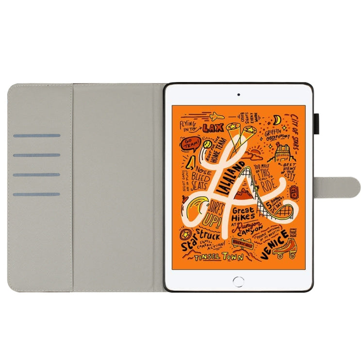 Painted Leather Smart Tablet Case, For iPad mini 5 / 4 / 3 / 2 / 1, For iPad Air / Air 2 / 9.7 2017 / 2018