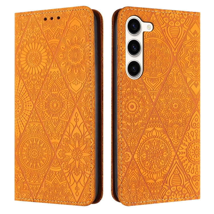 Ethnic Embossed Adsorption Leather Phone Case