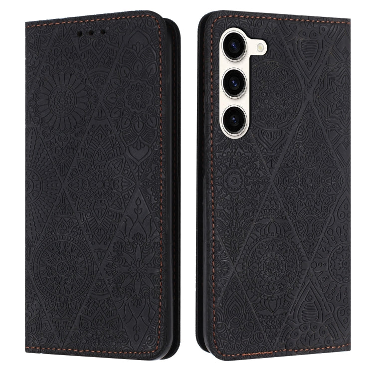 Ethnic Embossed Adsorption Leather Phone Case