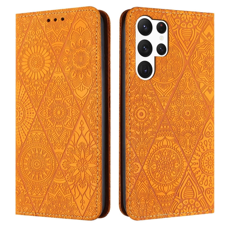 Ethnic Embossed Adsorption Leather Phone Case