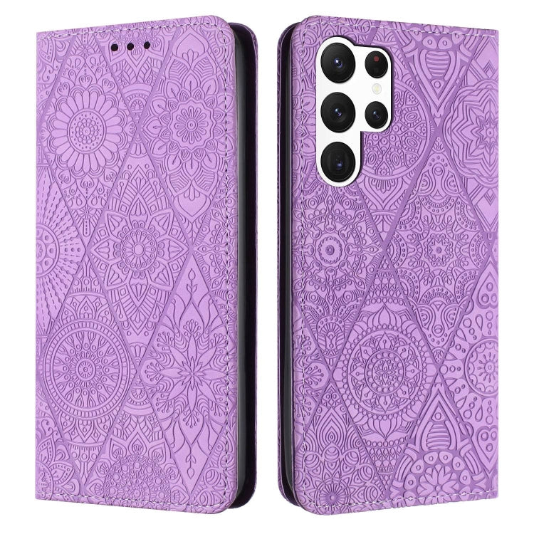 Ethnic Embossed Adsorption Leather Phone Case