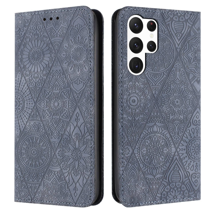 Ethnic Embossed Adsorption Leather Phone Case
