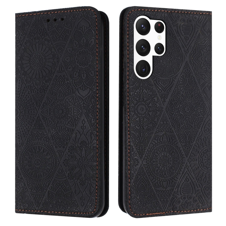 Ethnic Embossed Adsorption Leather Phone Case