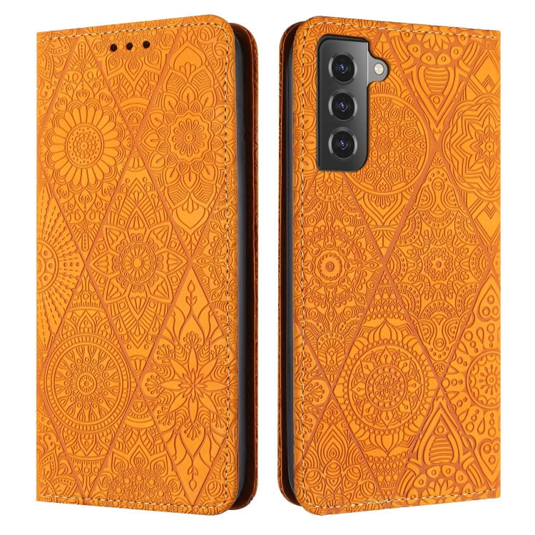 Ethnic Embossed Adsorption Leather Phone Case
