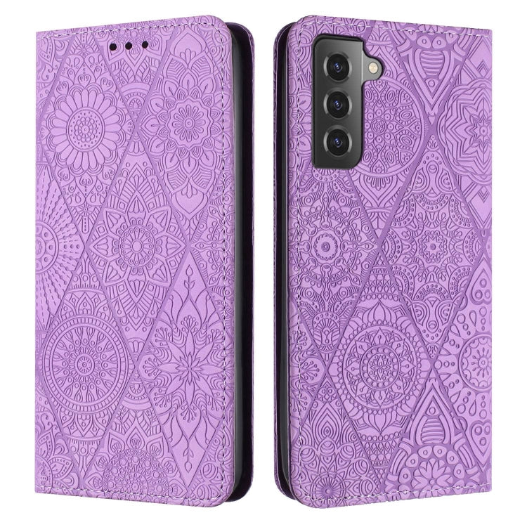 Ethnic Embossed Adsorption Leather Phone Case