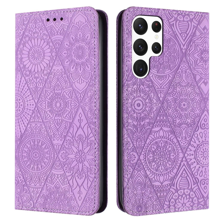 Ethnic Embossed Adsorption Leather Phone Case