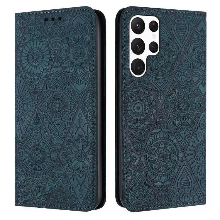 Ethnic Embossed Adsorption Leather Phone Case