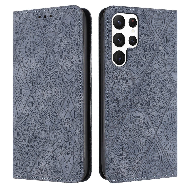 Ethnic Embossed Adsorption Leather Phone Case
