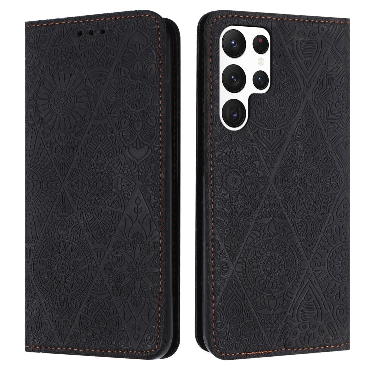 Ethnic Embossed Adsorption Leather Phone Case