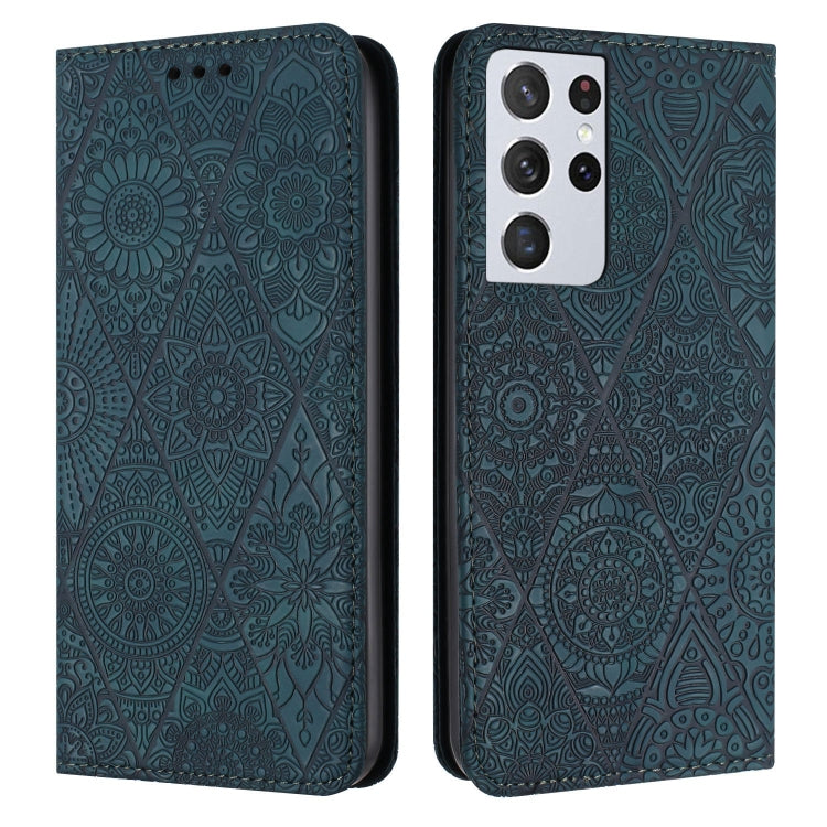 Ethnic Embossed Adsorption Leather Phone Case