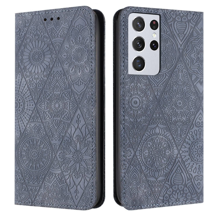 Ethnic Embossed Adsorption Leather Phone Case