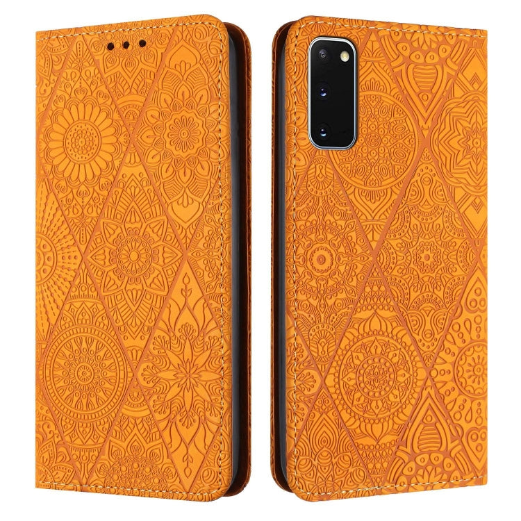Ethnic Embossed Adsorption Leather Phone Case