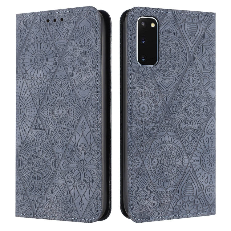 Ethnic Embossed Adsorption Leather Phone Case