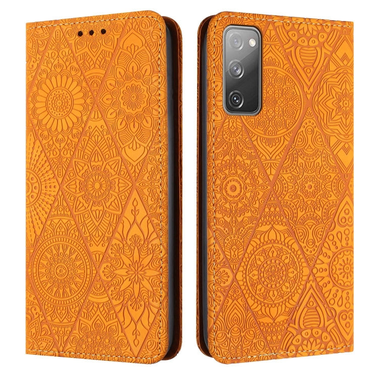 Ethnic Embossed Adsorption Leather Phone Case