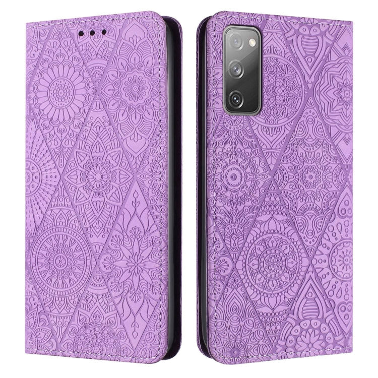 Ethnic Embossed Adsorption Leather Phone Case