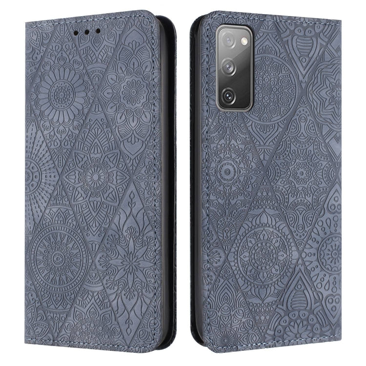 Ethnic Embossed Adsorption Leather Phone Case