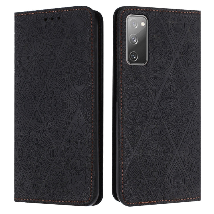 Ethnic Embossed Adsorption Leather Phone Case