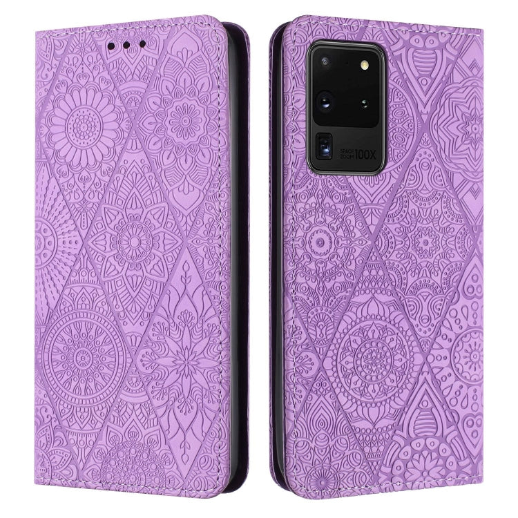 Ethnic Embossed Adsorption Leather Phone Case
